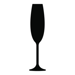 champagne glass, vector