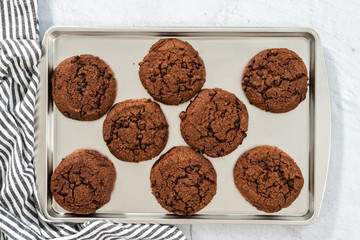 Double chocolate chip cookies