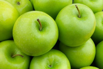 Fresh green apples 