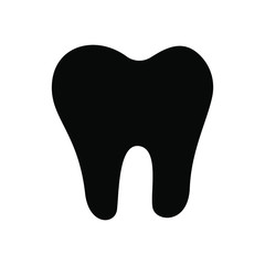 tooth isolated on white background vector