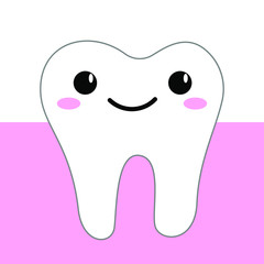 tooth cartoon character