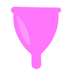 pink menstrual pool bowl vector