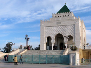 Morocco. The great mausoleum of Mohammed V