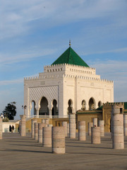 Morocco. The great mausoleum of Mohammed V