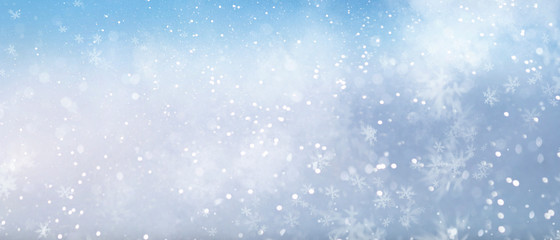 Christmas and New Year holidays glitter bokeh background