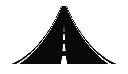 asphalt road vector illustration