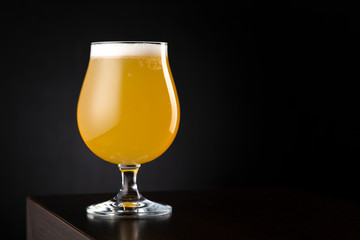 Cold lemon beer