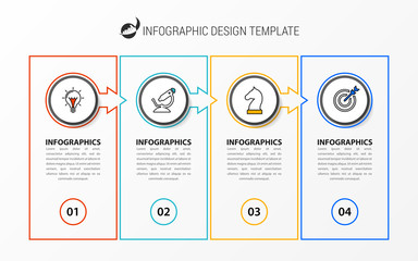 Infographic design template. Creative concept with 4 steps