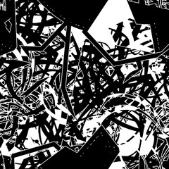 Fototapeta premium Black and white grunge texture seamless