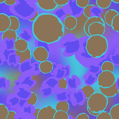 UFO camouflage of various shades of blue, violet and brown colors