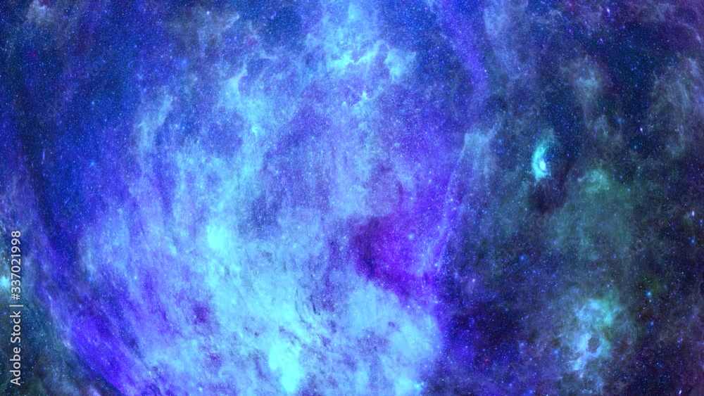 Wall mural animation view to travelling across the universe in moving