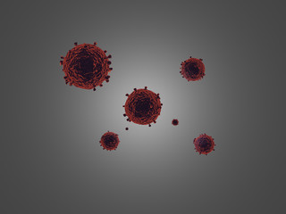 Covid-19, Corona Virus on abstract. 