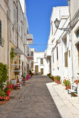 Fototapeta na wymiar In the streets of Castro, seaside village in the Puglia region, Italy