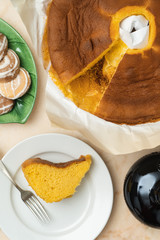 Traditional Portuguese sponge cake, called Pão de Ló