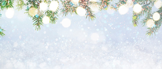 Christmas and New Year holidays background