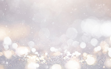 Obraz na płótnie Canvas Christmas and New Year holidays background. Blurred bokeh background