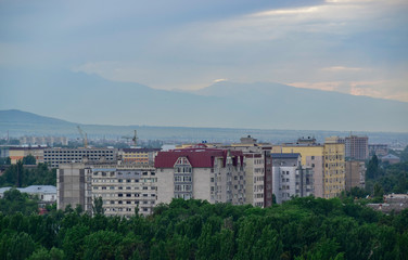 Fototapeta na wymiar Bishkek, Kyrgyzstan city view