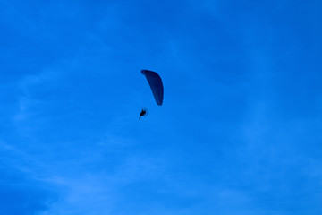 paragliding in the sky,sport, fly, paraglider, blue,flying, adventure, air, gliding, freedom, glider, paraglide, flight,