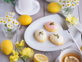 レモンケーキでティータイム