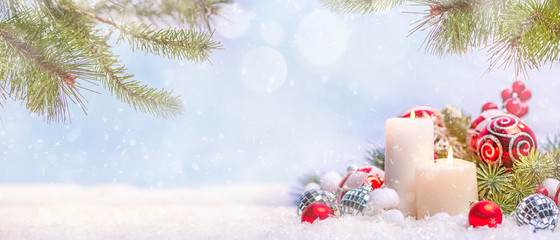 Christmas and New Year holidays background