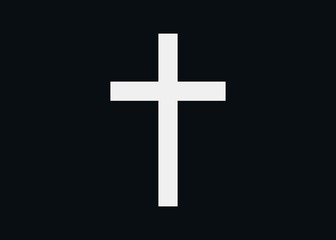 christian cross on black background religion christ 