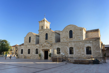 Fototapeta premium Larnaca, Cyprus - November 11, 2017: The St Lazarus church of Larnaca. It is a late-9th century church, belonging to the Church of Cyprus, an autocephalous Greek Orthodox Church.