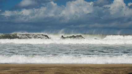 Beach waves landscape
