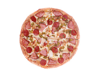 pizza isolated on white background