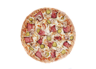 pizza isolated on white background