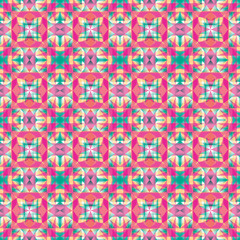 Fototapeta na wymiar Kaleidoscope jewel seamless vector. Perfect for fabric, wallpaper, invitations, scrapbooking, homeware.