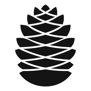 Pinecone Icon. Simple Illustration Of Pinecone Vector Icon For Web Design Isolated On White Background