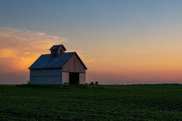 Midwest barn at sunset © Nicola