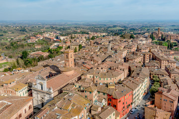 Obraz premium medieval city of Siena in Tuscany