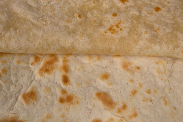 Crepes, burritos de jamón cocido y queso