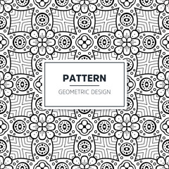 Seamless mandala islamic pattern. Vintage elements