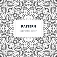 Seamless mandala islamic pattern. Vintage elements