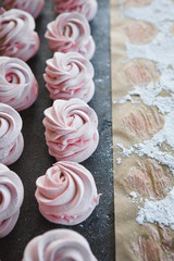 The recipe for home-made Russian marshmallows (Zephyr).