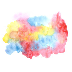 Abstract Watercolor Hand Drawn Splatter Background
