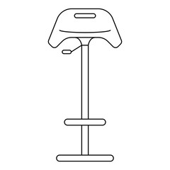 vector flat design icon of house decoration chair