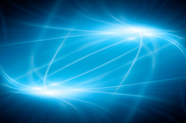 Obraz premium Abstract background. Abstract glowing ball, communication lines, abstract internet symbol, communication, technology.