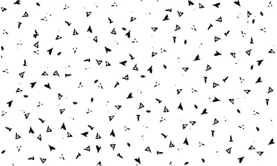 Wallpaper with a pattern of little triangles on a white background