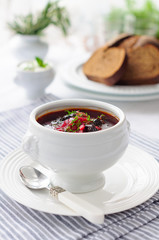 Traditional Beetroot Soup, Borscht