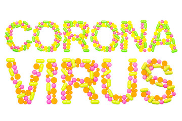 Coronavirus is a word from tablets