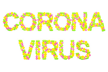 Coronavirus is a word from tablets
