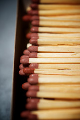 Matches close up
