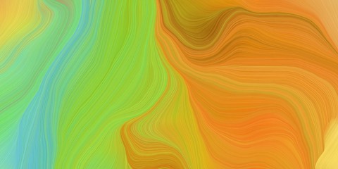 vibrant background graphic with modern waves background illustration with golden rod, medium aqua marine and pastel green color