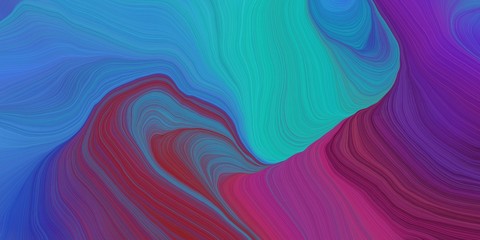 vibrant background graphic with curvy background design with teal blue, steel blue and dark pink color