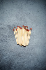 Matches close up