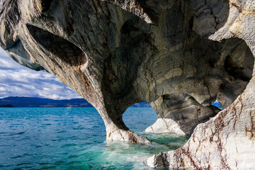 marble chapels natural monument, chilean patagonia, lake general carrera (chelenko), chile	
