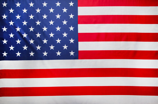 USA flag background. Independence day, top view